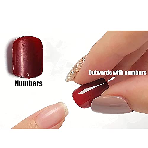 MISUD Press on Nails - Long Coffin Fake Nails with Milky White, Acrylic Matte Solid Color Design 24 pcs - color: 019A05-13White