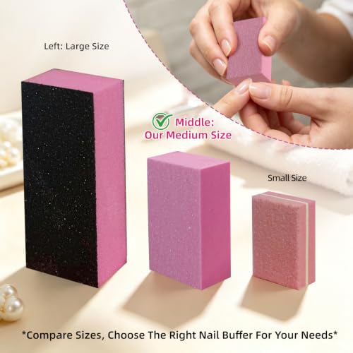 Nail Buffers(48 Pack), 100/180 grit Medium Nail Buffing Blocks
