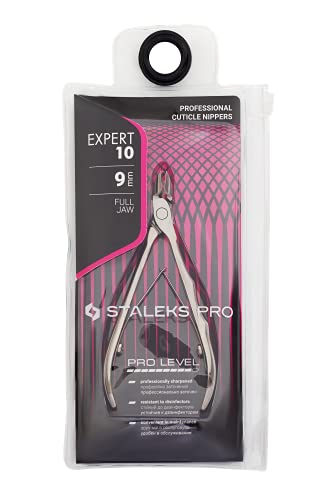 STALEKS PRO Expert 10 Professional Cuticle Nippers, 9 mm