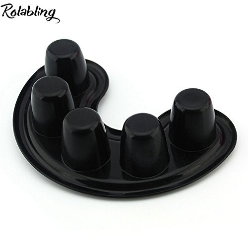 3Pcs Nail Soaking Bowl 5-finger Nail Art Tips Hand Soak Bowl Tray - style: set-1