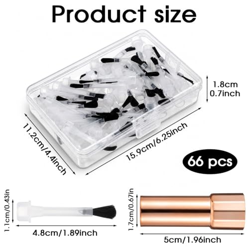 66Pcs Replacement Nail Polish Brush, Disposable Nail Polish Brush