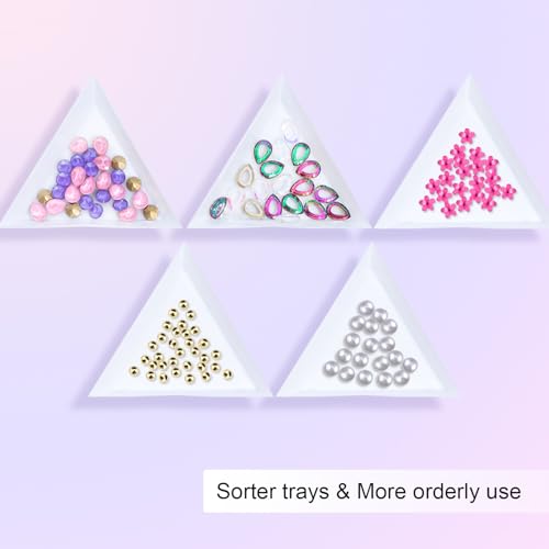 Fcozpjk Wax Pencil for Rhinestones With Tray Long Gems Picker Pencil 10PCS - size: L
