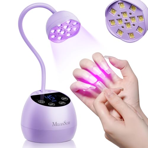 MelodySusie Gooseneck Cordless UV Nail Lamp P-ArtM2 Light for Nail Tips - color: Purple