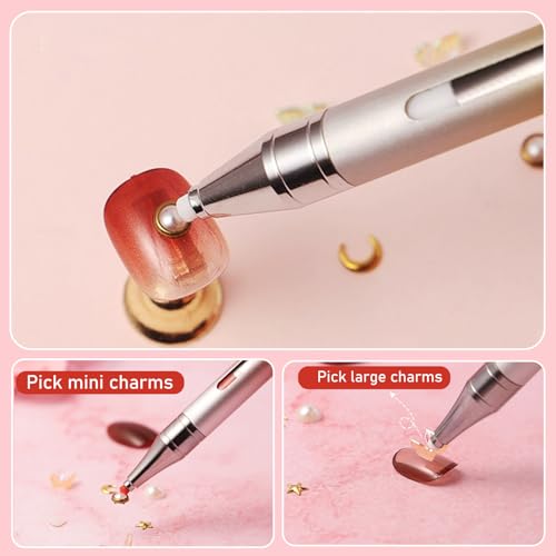 2 Pieces Diamond Art Refillable Wax Pen for Diamond Painting - color: Orange&Gold