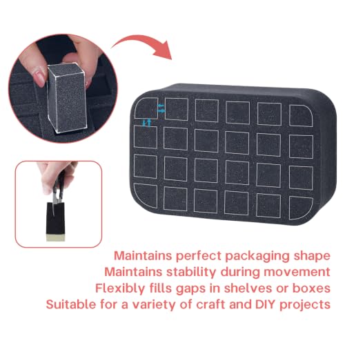Essential oils Organizer Holder Foam Pad with Slots, can DIY - color: Black 24