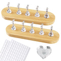 Wooden Stand for Nails Art Display Practice 2 Set - color: Wood, size: Large
