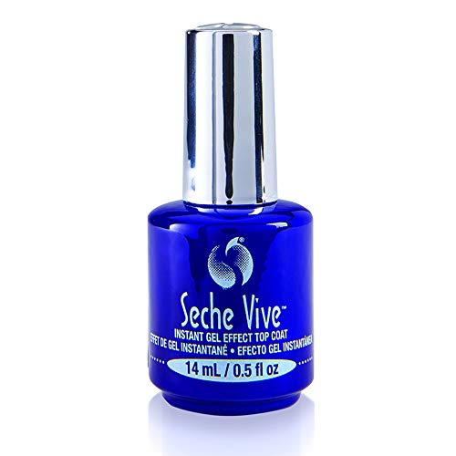 Seche Vive Gel Effect Top Coat 0.5Oz, Boxed - color: Clear, size: 0.5 Fl Oz (Pack of 1)