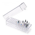 Nail Drill Bits Holder 48 Holes Drill Bits Organizer Case Clear