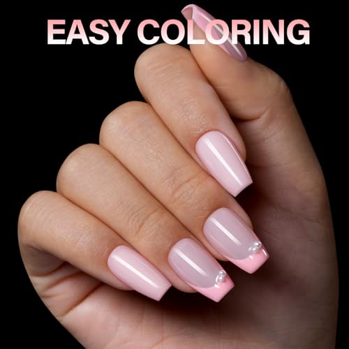 AILLSA Medium Coffin Full Cover Matte Thickened Nail Tips