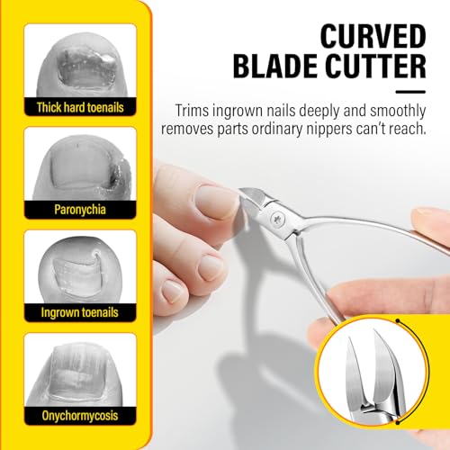 Ingrown Toenail Clippers Curved Blade Toe Nail Clippers for Thick Nails - size: Curved Blade