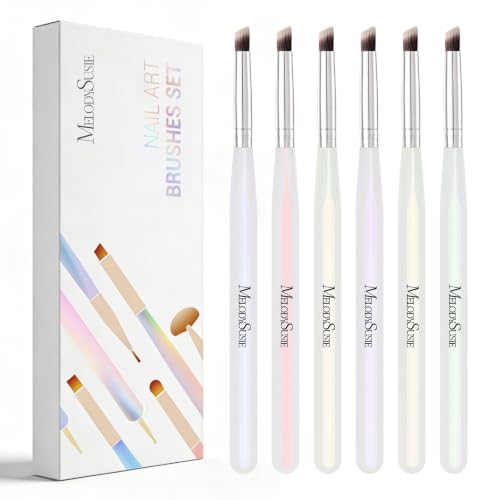 MelodySusie 6Pcs Ombre Nail Brushes - size: 6 Pcs - Ombre