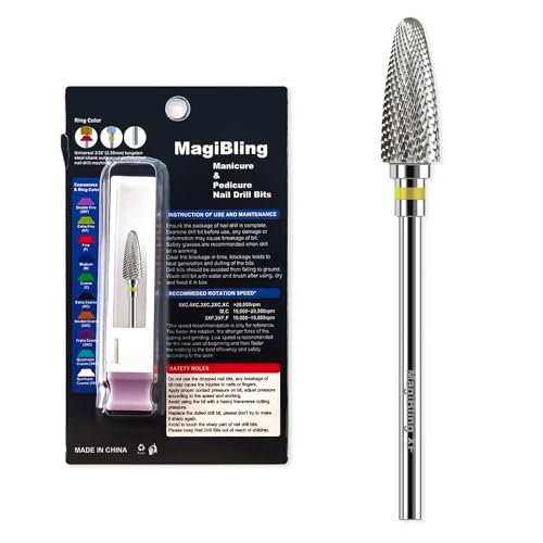 XF Super Cut Flame Nail Drill Bit, 3/32", Right-Handed Use - size: Extra Fine