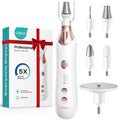 COSLUS C43 Professional Manicure Pedicure Kit, Upgrade Wider Grinder, White - color: White