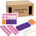 150 Sets 5 in 1 Disposable Pedicure Kit Pedicure Tools Set