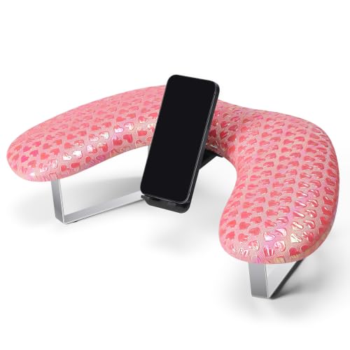 Arm Rest for Nails Tech, Manicure Hand Rest, U-shaped Armrest - color: Pink