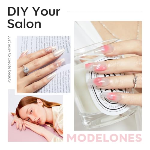 Modelones Medium Coffin Nail Tips 360pcs Pre-shaped False Press On Nail - color: A9-Medium Coffin