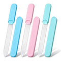 3 Pack Glass Nail Files for Natural Nails, Double-Sided Crystal Nail File