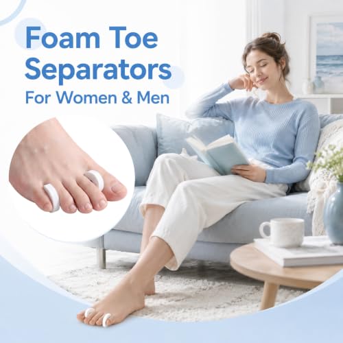 30Pcs Foam Toe Separators, Soft Bunion Corrector for Women Men
