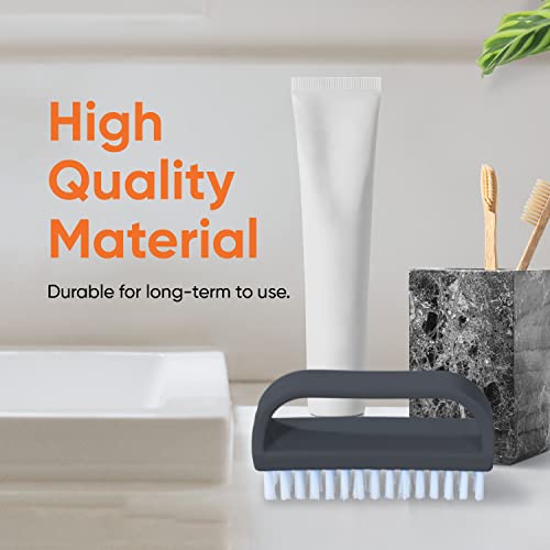 Superio Stiff Nail Brush for Cleaning Fingernails Small Scrub Brush with Handle, Cleaning Brushes for Hands, Toes, and Nails (Black, 12 Pack) - color: 12 Pack
