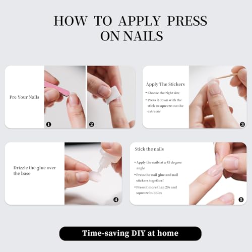 Royal Blue Press on Nails Short Square, Cat Eye Fake Nails, 30Pcs - color: B01-Ice Blue