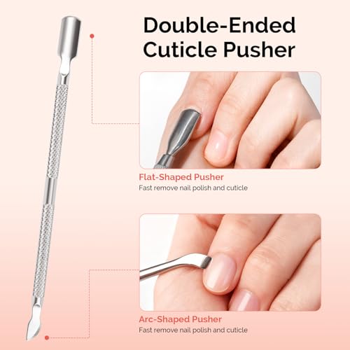 MelodySusie 14PCS Manicure Tools Kit Nail Care Set - size: 14Pcs Milk & Honey