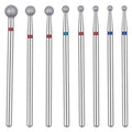 8 PCS Cuticle Ball Bit Nail Drill Bit Sets Ball Drill Bits for Nails Various Sizes 3/32 Inch Professional Manicure Pedicure Nails Salon Tools for Nail Technician