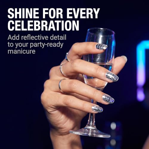Nail Sequins Silver Square Sequins Nail Art Supply for Nails Decoration Makeup DIY Arts Crafts,Rectangle Shape Nail Shiny Supplies for Women Girls Manicure Charms Decorations, DIY Resin Nail Art Tips