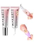 Makartt Press on Nail Glue: 30ML 2 Pcs Large Tubes, Semi-Solid, 20s Air Dry - size: 30ML*2 Packs