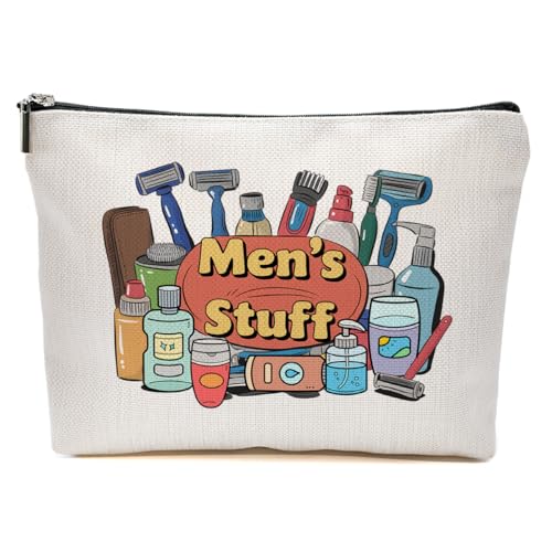 Men's Stuff Makeup Bag, Funny Grooming Cosmetic Bags Travel Organizer Bag - color: Multicolor 0059