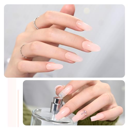 GAOY 60g Poly Gel for Nail Extensions, Builder Gel, Milky Nude - color: Milky Nude