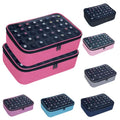 2 Pcs Small Clear Nail Polish Organizer Holds 80 Bottles Nail,RoseRed - color: Rose Red-2pcs