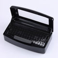 SUTOKAKA Nail Tool Sterilizer Box Plastic Disinfectant Container, Black - color: Liftable Black