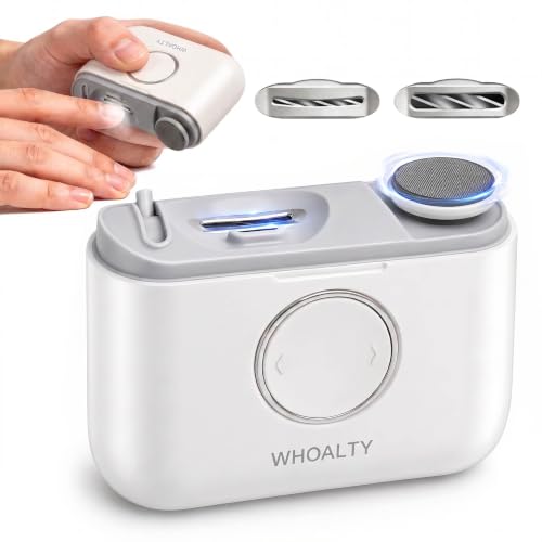 Electric Nail Clipper for Seniors, Automatic 2-in-1 Trimmer & Polish - color: Ivory