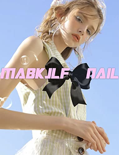 Press on Nails Short Square MABKJLF Fake Nails Full Cover Pink & White Gradient False Nails Glossy Glue on Nails Stick on Nails Acrylic Nails Artificial Nails for Women Girls 24Pcs - color: S43