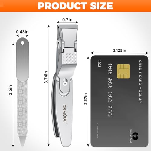 Straight Toenail Clippers for Thick Toenails for Seniors - color: Silver Straight Blade