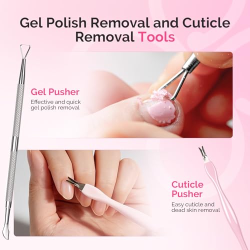 MelodySusie Manicure Tools Kit Nail Care Set - size: 11Pcs Rose