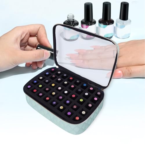 2 Pcs Small Clear Nail Polish Organizer Holds 80 Bottles Nail,Green - color: Green-Clear-2 pcs