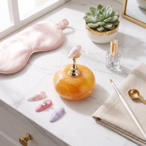 Dioche Magnetic Nail Art Display Stand with Golden Base