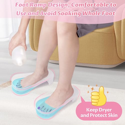 Yokilly Toe Nail Soaking Bowl: 2 PCS Shoe Design Toenails Soak Off Bowl - color: Transparent