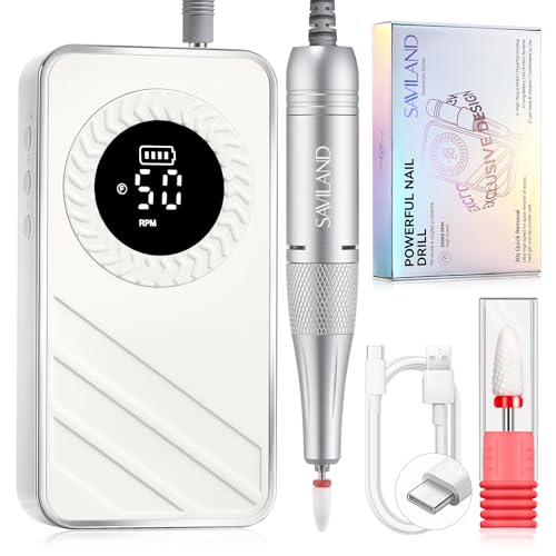 SAVILAND 30S Fast Removal Electric Nail Drills 50000 RPM for Acrylic Nails - color: Shine