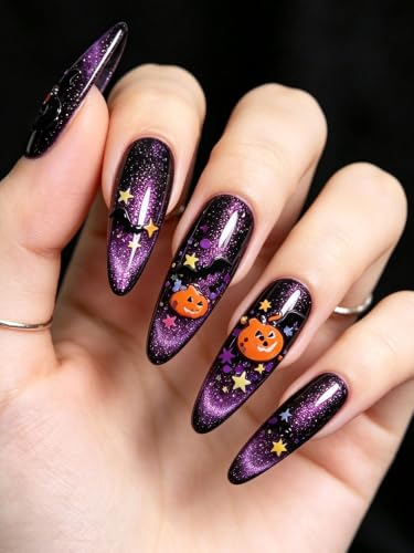 24 Grids Halloween Nail Glitter Kalolary Nail Art Sequins - color: Halloween A