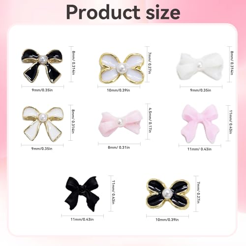 Bow Nail Charms