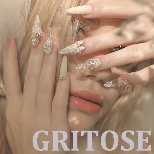 24pcs Long Coffin Press on Nail Colorful Fake Nails with designs Acrylic Press ones Glitter Gradient Stick on Nail Full Cover Reusable Glue on Nails for Women Summer Manicure - color: flower39