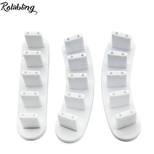 Nail Tip Practice Display Stand Set for Gel Nail Training - color: White