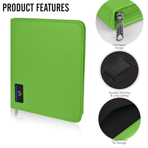 Case Holds 10 Grooming or Beauty Shears (GREEN) - color: GREEN