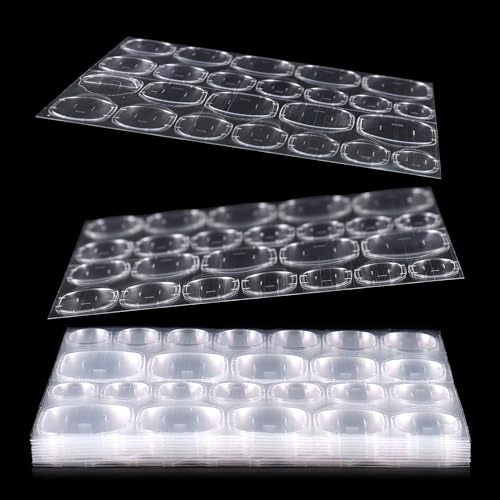 Allstarry 288pcs (12 Sheets) Nail Adhesive Tabs Large Size Glue Tabs - size: Large Size (288pcs)
