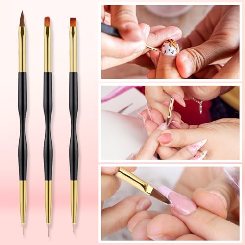25Pcs Nail Art Brushes Set, Palette, Stand & Dual Pen