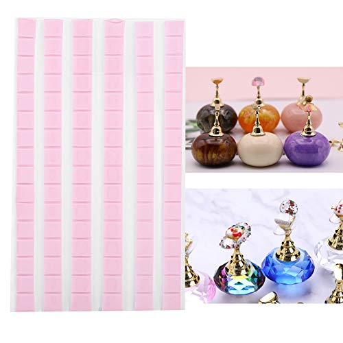 Professional Reusable Nail - Adhesive Manicure Tool for False Nails - Sturdy & Clay, Easy to Use, Versatile Pink Nail Clay for Repeated Applications