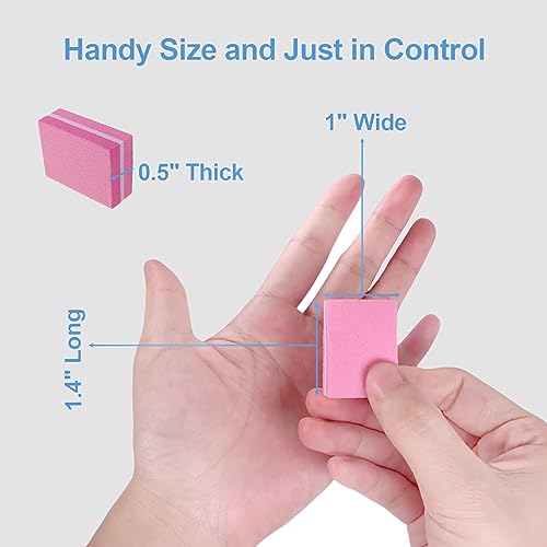 Nail Buffers (50 Pack), Mini Buffer Block Nail File for Acrylic Nails and Natural Nails, 100/180 Grit Nail Buffer Block Bulk Buffing Blocks for Nail Buff Professional Manicure File Blocks Mix Color - size: 50 Pcs Mini 100/180 Grit Mix Color