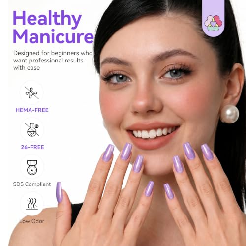 SAVILAND Hema-Free Poly Gel, 6 Iridescent Colors for Nail Extension Art - color: 01- 6 Colors Starlight Iridescent Brilliance